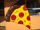 The Famous Pizza Sign on Atlantic City Boardwalk